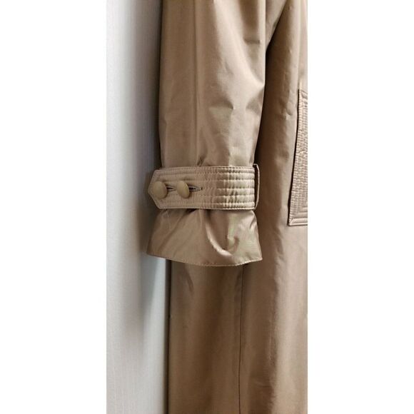 VINTAGE ALEXANDRA LEIGH BY R.D. Trench Coat/Belt Color Beige Size 10 - Picture 8 of 11